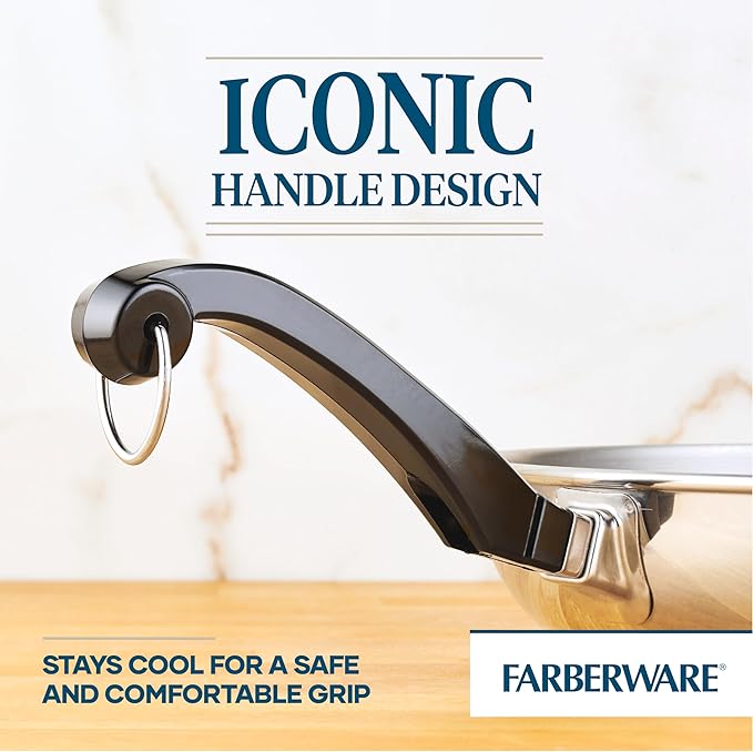 Farberware Stainless Steel Frying Pan Set, 8.25 and 10-Inch Skillets