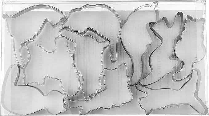 MrCookie Cat Shaped Cookie Cutters Set,Stainless Steel.