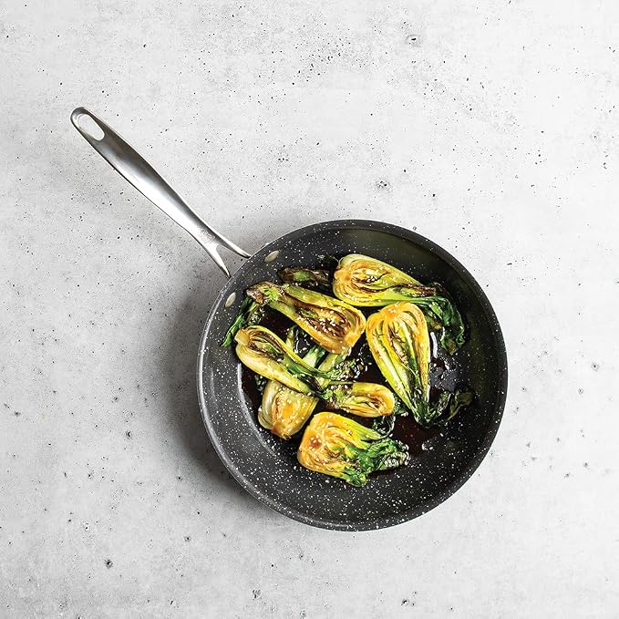Nordic Ware Basalt Aluminum Saute Skillet, 10-Inch, Ceramic Coating