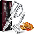 Huusk Kitchen Scissors and Vegetable Peeler Set, Japanese Stainless Steel | Multifunction Kitchen Shears & Potato Peeler, Ergonomic Non-Slip Handle Design, Easy to Clean, Gifts for Women