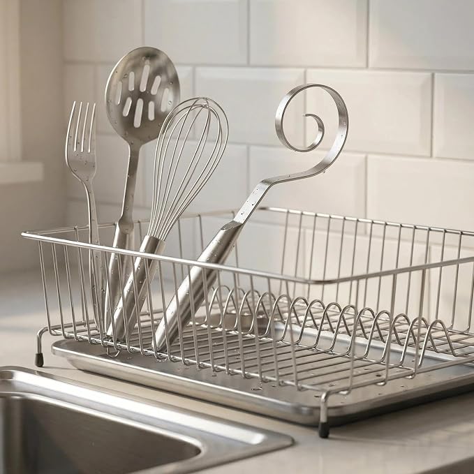TEEVEA Danish Dough Whisk, Seamless Stainless Steel for Sourdough Bread | Seamless Dutch Dough Hook, Replaces Mixing Spoon, For Sourdough Baking, Rust & Bend Proof, Dishwasher Safe, Easy to Clean