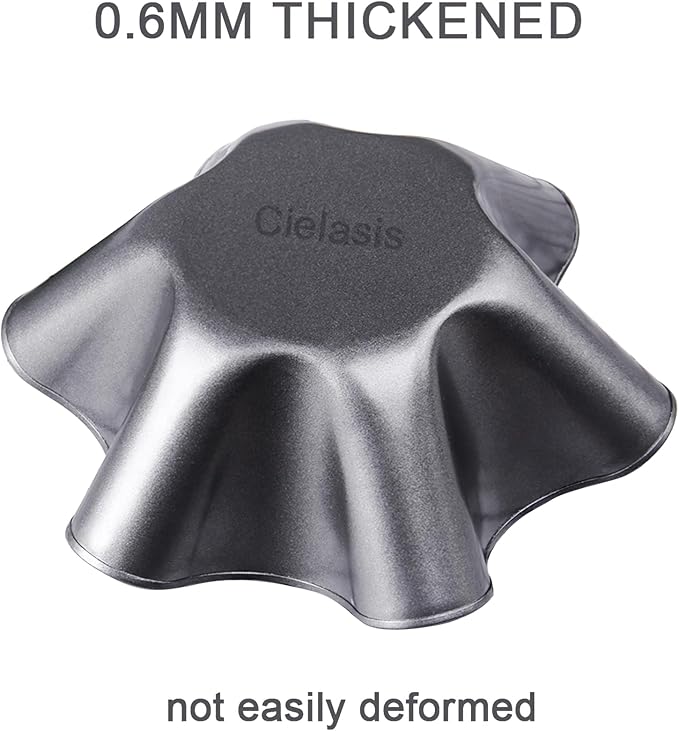 2 Pack 8.5" Nonstick Large Taco Shell Bowl – Carbon Steel Tortilla Maker Shell Pans Baking Molds Tostada for Frying Salad Bowls