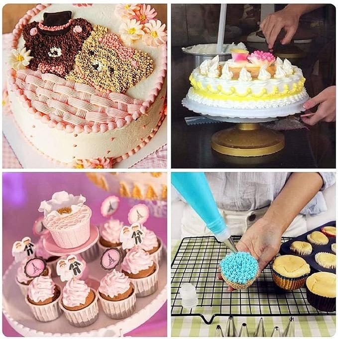 Cake Decorating Tips and Icing Piping Tips Coupler With 48pcs Piping Tips Instructions