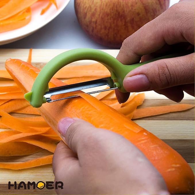 Vegetable Fruit Swivel Peeler Good Grips Handle Easy to Clean | Modern minimalist ergonomic handle,Simple structure,Multifunctional,Cartorya peeler,Blade guard
