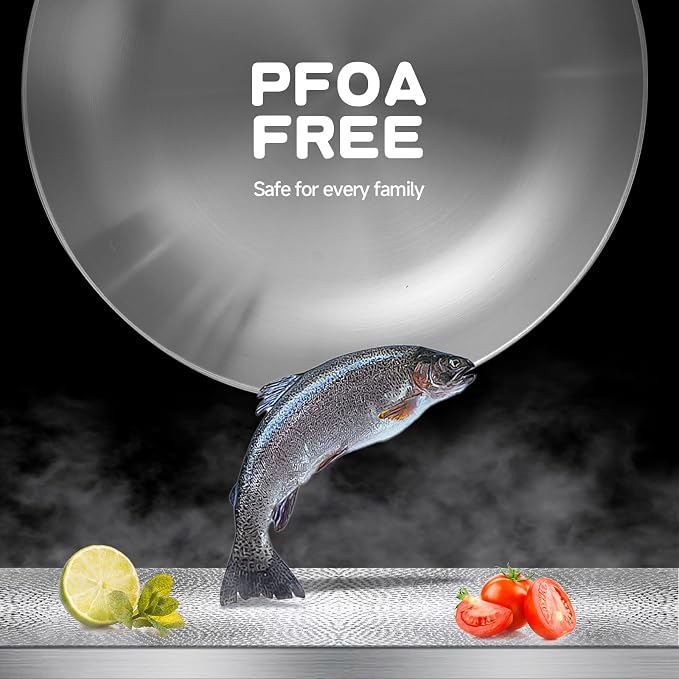 LOLYKITCH 9.5 Inch Small Stainless Steel Pan | Tri-Ply | PFOA & PTFE Free | Fast & Even Heating | Stay-Cool Detachable Handle | Dishwasher and Oven Safe | Induction Ready | For Modern Home Kitchens