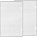 Tebery 2 Pack Heavy-Duty Wire Cooking Rack Baking Racks Fits Half Sheet Pan, Nonstick Baking & Cooling Grid for Roasting, Cooking, Grilling, Drying - 16" x 10"