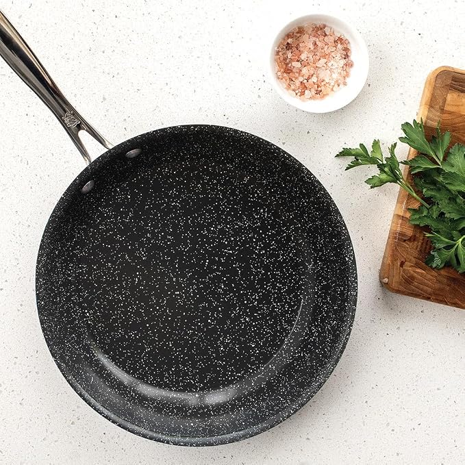 Nordic Ware Basalt Aluminum Saute Skillet, 10-Inch, Ceramic Coating
