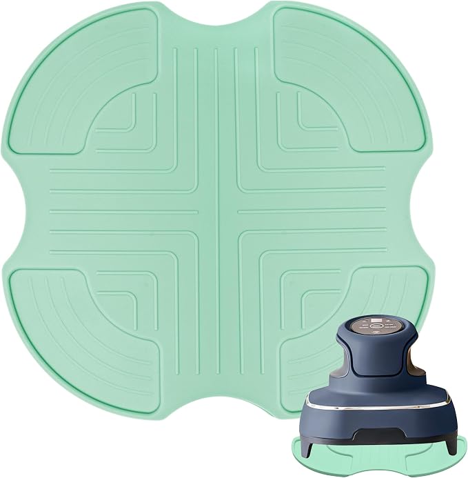 Air Fryer Silicone Trivet Mat 10.6 Inch, Light Green | for Ninja Crispi Glass Air Fryer Accessories, Non-Slip Countertop Protector, Easy to Clean, heat resistant