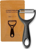 A Bar Above Citrus Peeler, Stainless Steel Fruit Peeler, Silver Finish | Comfortable Grip Peeling Tool, For Oranges, Lemons, Limes, Cocktail Twist Garnish, Kitchen Essential, Bar Tool, Bar Favorite