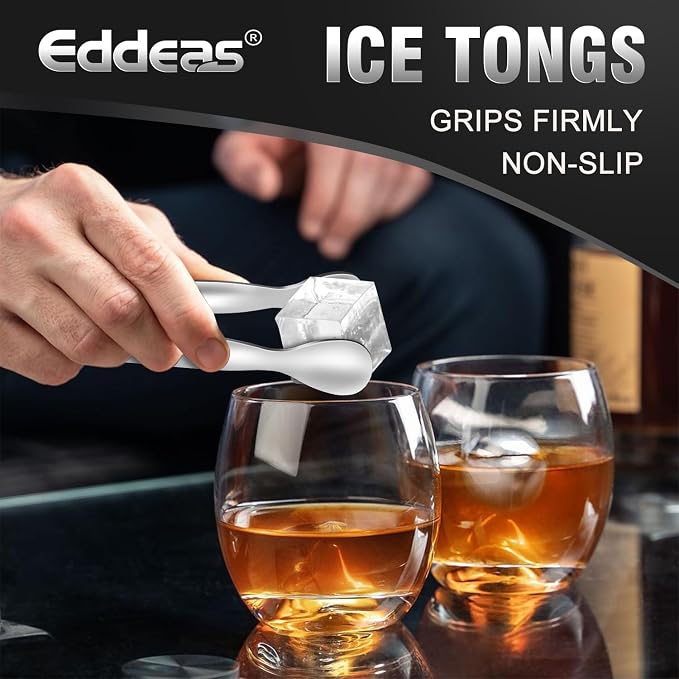 Eddeas Mini Tongs For Serving Food，Set fo 12 Small Tongs For Appetizers，Small Stainless Steel Metal Cooking Tong，for Tea Party Coffee Bar, 4 inch Sugar Tong - Silver