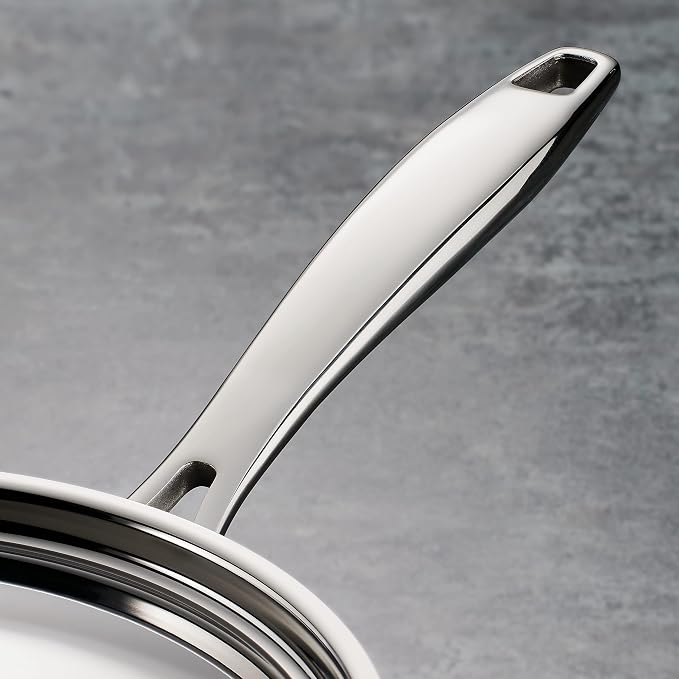 Tramontina Signature Tri-Ply Clad Stainless Steel 2-Quart Sauce Pan | Induction-Ready, Dishwasher-Safe, NSF-Certified, Made in Brazil