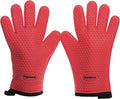 KITCHEN PERFECTION S Silicone Smoker BBQ Gloves - Heat Resistant Oven Mitts | Waterproof, 5-Finger Design For A Better Grip, for Pitmasters, Meat Smoking, Grilling, Cooking, Frying Turkey | Grill Gift