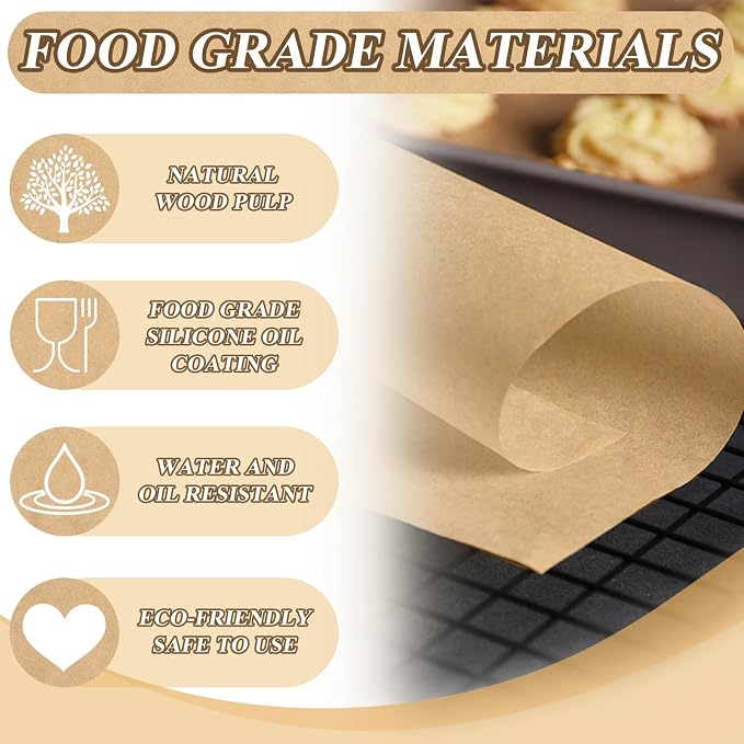 200 PCS Freeze Dryer Tray Mats for Harvest Right Freeze Dryer X-Large Trays, Non-Stick Baking Mats One-Off Parchment Paper(X-Large) (Half Tray Size)