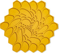 7 x 7 Hive Interlocking Silicone Trivet, BPA, PVC-Free, Heat Resistant Up to 675°F, Non Slip, Protects Table from Heat, Mustard Color, Pack of 1