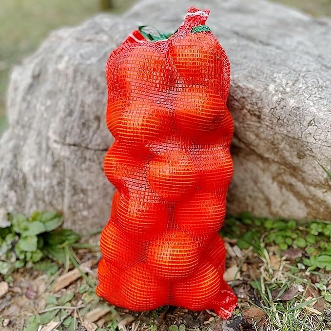 WUWEOT 50 Pack Extra Large Mesh Onion Bags, 31"×19" Mesh Produce Bags, Breathable Vegetable Bags, Reusable Storage Washable Net Bags with Drawstring for Onions Potatoes Citrus Crawfish