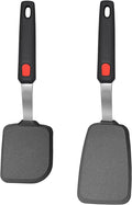 2 Pack Silicone Spatula Turner, 600°F Heat Resistant Kitchen Spatula Set for Nonstick Cookware, Cooking Utensil Set for Egg Pancake Flipper/Heat Resistant Silicone Grip | 600°F Heat Resistant, Spatulas For Nonstick Cookware, Cooking Utensils Set, Panca...