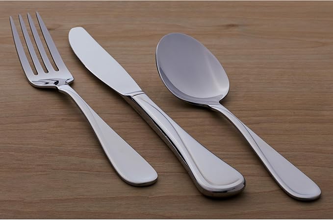 Oneida Flight Dinner Knives Silverware Set for 6, Flatware | stainless steel, mirror finish | dishwasher safe | dinner knife set for everyday dining, cutlery set