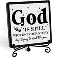 Home Decor, Farmhouse Shelf Decor For Living Room, Boho Aesthetic Table Decorations, Christian Gifts For Women Men, Entryway Tv Stand Fireplace Mantle Coffee Table Decoration (story-05)