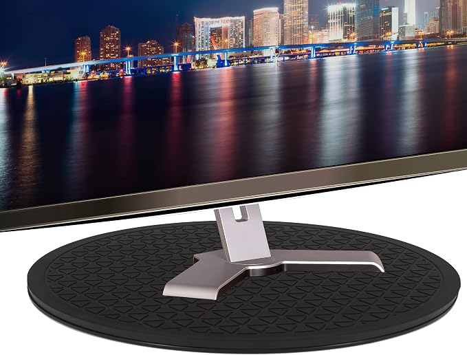 LapWorks 12-Inch Heavy-Duty Swivel Stand, Pack of 2 – 150lbs Capacity, Slim 0.8” Profile – Lazy Susan and Turntable for Monitors, Plants, Displays, and Crafts – Non-Slip Pad Included