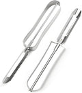 Potato Peelers for Kitchen, 2 Pcs, Just Like Mom's old steel Peeler | for Swivel,Metal,Original,Vegetable,Carrot,left and right handed