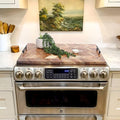 SwallowLiving Noodle Board Stove Cover Wood with Handles, Wooden Stovetop Cover Board for Gas Stove and Electric Stove Top, kitchen sink cover for counter space, Acacia