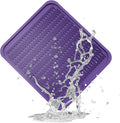 ZLR Oversized Silicone Dish Drying Mat for Kitchen, 16"x18", Meadow Violet | Family-Size Drainboard for Pots & Pans, Thick 4mm No-Curl, Heat-Resistant Trivet to 450°F, Non-Slip, Rolls to Store