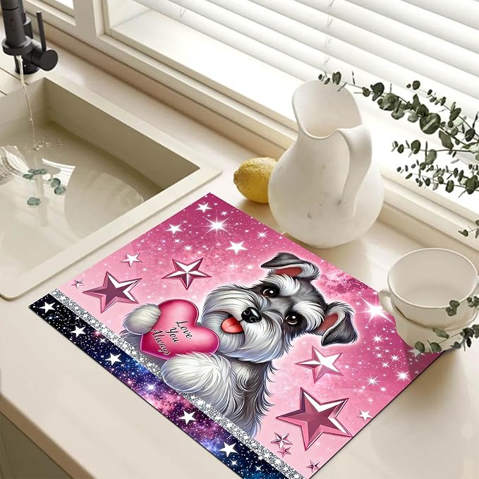 HOMETITUTE Spring Stove Top Cover 28x20 Puppy Heart Heat Resistant