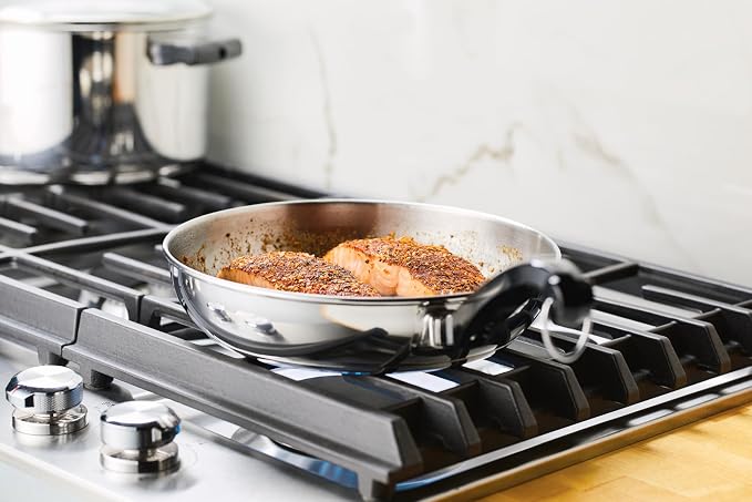 Farberware Stainless Steel Frying Pan Set, 8.25 and 10-Inch Skillets