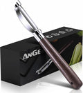 Premium Vegetable Peeler, Stainless Steel Potato Peeler with Ergonomic Wood Handle, Sharp Veggie Peeler for Potatoes, Carrots, Fruits & Cabbage, Professional Peeler for Kitchen (I Shape)
