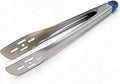 Kitchen Tongs, Food Grade Stainless Steel Cooking Tongs, 12'' | Dishwasher safe, Heat Resistant, Suitable for Grilling, Frying, and Salads