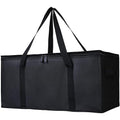 Bodaon 2-Pack Insulated Food Delivery Bag, 22" x 10" x 10" Insulated Pizza Delivery Bags for Hot/Cold Food, Black