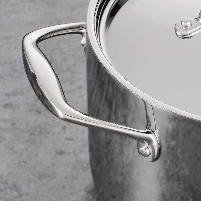 Tramontina Signature Tri-Ply Clad Stainless Steel 3-Quart Braiser Pan | Induction-Ready, Dishwasher-Safe, NSF-Certified, Made in Brazil