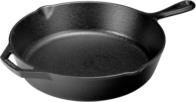 Lodge 12 Inch Cast Iron Skillet – Pre-Seasoned Frying Pan with Teardrop Handle – Oven, Stovetop, Grill & Campfire Use – Made in USA – Non-Toxic, Even-Heating Cookware – 250th Anniversary Logo