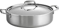 Tramontina Signature Tri-Ply Clad Stainless Steel 6-Quart Braiser Pan | Induction-Ready, Dishwasher-Safe, NSF-Certified, Made in Brazil