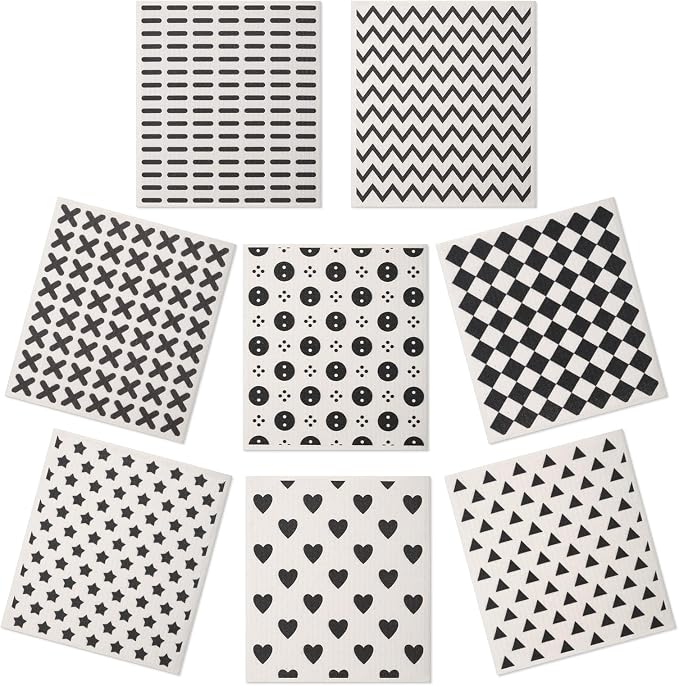 Lucomb Sedish Dishcloth (8 Pack-Japanese Pattern)