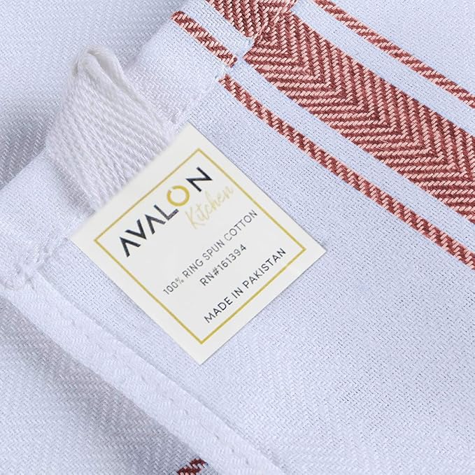Dish Towels 45 Pack Multi-Stripe 100% Cotton Kitchen Towel 15x25 Inch Tea Towels, Dish Cloths for Washing Dishes, Kitchen Rags for Drying Dishes