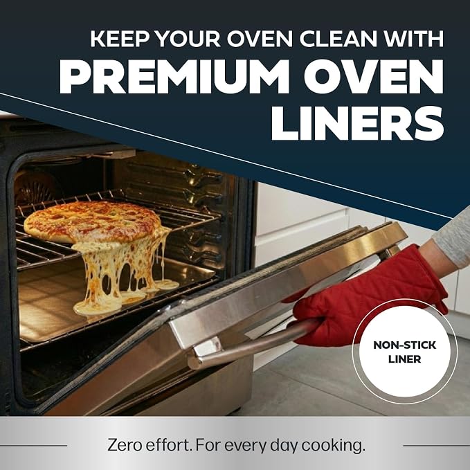 Cooks Innovations Non-Stick Oven Liner 1 Pack BPA-Free Heat Resistant Mat | Convection, Electric, Gas & Microwave Ovens | PFOA Free | Baking Mat
