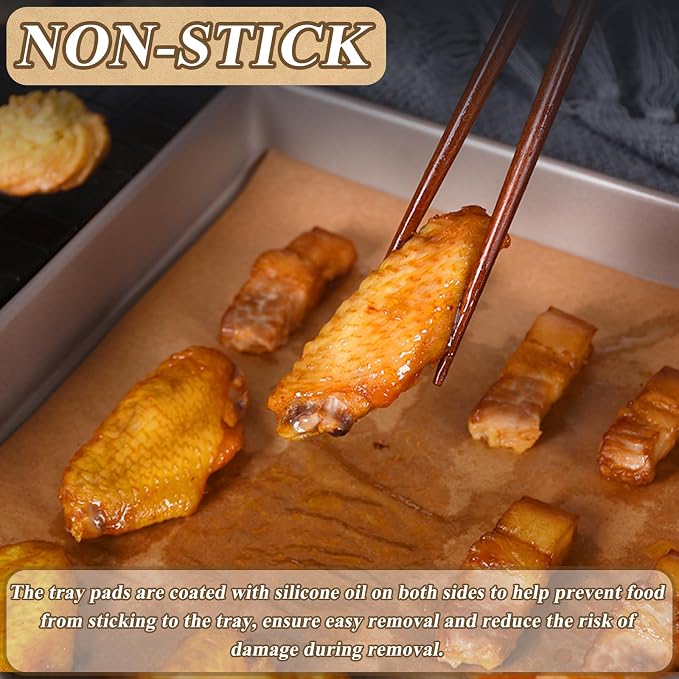 200 PCS Freeze Dryer Tray Mats for Harvest Right Freeze Dryer X-Large Trays, Non-Stick Baking Mats One-Off Parchment Paper(X-Large) (Half Tray Size)