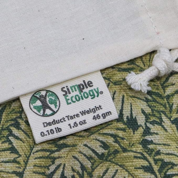 Reusable Grocery Produce Shopping and Storage Bags, Organic Cotton Muslin, XLarge 3 pack