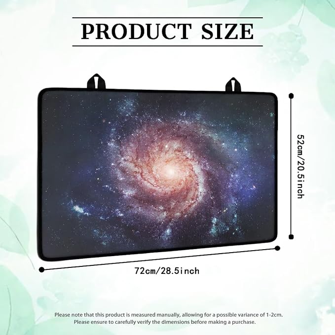 Spiral Galaxy Stove Top Covers for Electric Stove Universe Space Constellation Deep Space Stars Glass Top Gas Stove Pad Heat Resistant Range Cooktop Mat for Kitchen 28"x20"