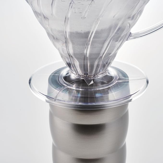 Hario V60 Plastic Coffee Dripper, Size 02, White