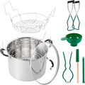 Prep•N•Cook by McSunley 21.5Qt Induction Stainless Steel Water Bath Canner (Canner + Tool Set & Canning Rack)