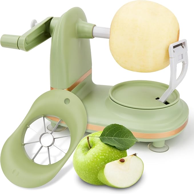 Apple Peeler, 8 Wedges Apple Peeler Slicer Corer, Apple Slicer, Stainless Steel Blades