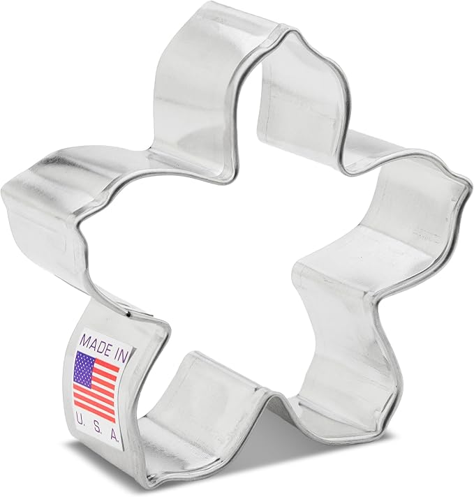 Ann Clark Forget-Me-Not Flower Cookie Cutter, Small 2.75" Made in USA | Perfect Size and Shape, America’s Largest Cookie Cutter Maker, Food-Safe American Steel