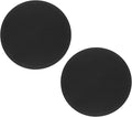 uxcell 2pcs Silicone Trivet Mats 7.9" Dia Round Non-Slip Silicone Pot Holders for Hot Pots and Pans, Heat Resistant Hot Pads for Kitchen Hot Dishes Table Countertops, Black
