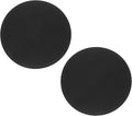 uxcell 2pcs Silicone Trivet Mats 9.8" Dia Round Non-Slip Silicone Pot Holders for Hot Pots and Pans, Heat Resistant Hot Pads for Kitchen Hot Dishes Table Countertops, Black