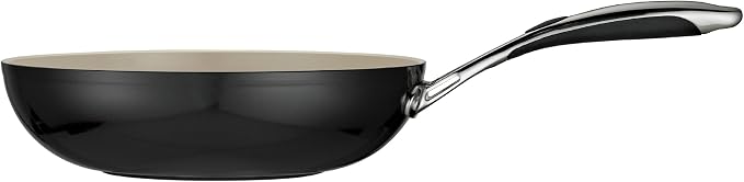Tramontina Ceramica Deluxe 11-Inch Wok | Ceramic Non Stick Sitr Fry Pan, Oven-Safe, Metallic Black