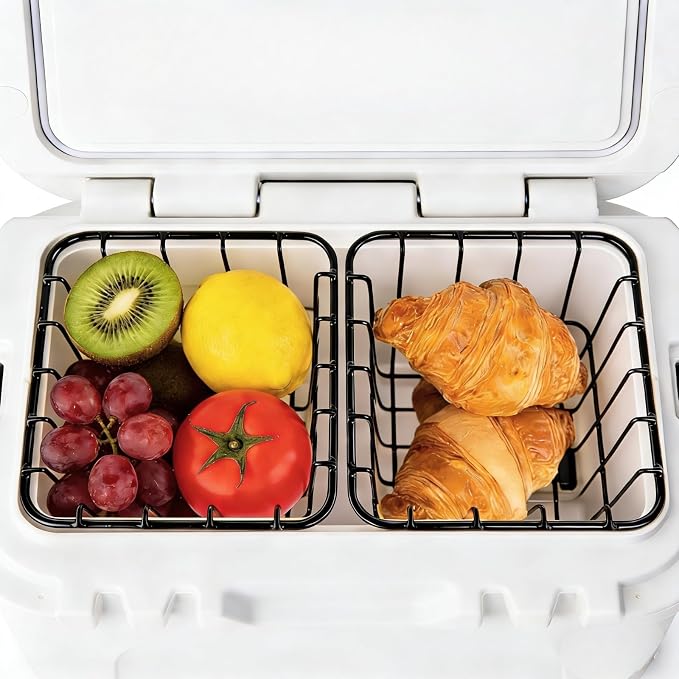 Cooler Basket for YETI Roadie 15 Hard Cooler, Wire Dry Goods Tray Organizer for Camping, Tailgating & Fishing, Anti-Rust Coated Metal Rack