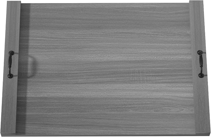 Gas Stove Top Cover: Wooden 30 * 22 Inches Electric Stovetop Covers, Noodle Board with Handles, Wood RV Cutting Board for Kitchen Counter (Grey)