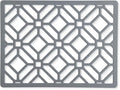 GASARÉ, Extra Large, Thick, Silicone Trivet for Hot Dishes, Pots, and Pans, Heat Resistant Mat for Countertop, Hot Pad for Kitchen, Easy to Clean, 16 x 12 x 3/8 Inches, (Gray, Geometric)